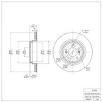 Dynamite Friction 900-31050 Disc Brake Rotor - Rear - view 7