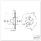 Dynamite Friction 900-31145 Disc Brake Rotor - Front - view 6