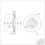 Dynamite Friction 900-54266 Disc Brake Rotor - Front - view 7