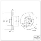 Dynamite Friction 900-58020 Disc Brake Rotor - Front - view 6