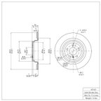 Dynamite Friction 900-63143 Disc Brake Rotor - Rear - view 2