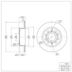 Dynamite Friction 900-74033 Disc Brake Rotor - Rear - view 6