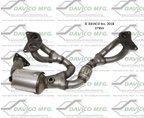 Davico 17455 Catalytic Converter - Front - view 1