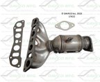 Davico 17622 Catalytic Converter with Integrated Exhaust Manifold - Front - view 1