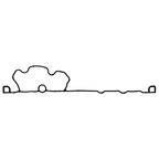 Elring 107.410 Engine Crankshaft Cover Gasket - Rear - view 2