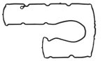 Elring 461.100 Engine Valve Cover Gasket - view 2