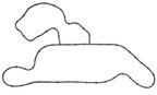 Elring 890.780 Engine Water Pump Gasket - view 2