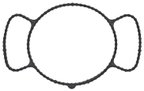 Elring 966.530 Engine Crankcase Half Gasket - Front - view 4