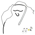 Edelmann 93079 Power Steering Return Line Hose Assembly - view 1