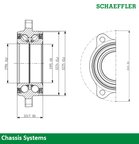 FAG 805636 Wheel Bearing and Hub Assembly - Rear - view 3