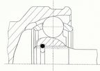 GKN Loebro 304735 Drive Shaft CV Joint Kit - Front Right Outer - view 4