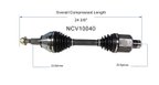 GSP NCV10040 CV Axle Assembly - Front, Front Left or Front Right - view 6