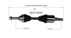 GSP NCV10047 CV Axle Assembly - Front, Front Left or Front Right - view 6