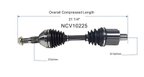 GSP NCV10225 CV Axle Assembly - Front Left or Front Right - view 6