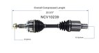 GSP NCV10239 CV Axle Assembly - Front, Front Left or Front Right - view 6