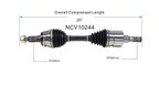 GSP NCV10244 CV Axle Assembly - Front Left or Front Right - view 6