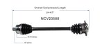 GSP NCV23588 CV Axle Assembly - Front Right - view 6