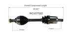 GSP NCV27522 CV Axle Assembly - Front Left - view 6
