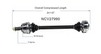 GSP NCV27990 CV Axle Assembly - Rear or Rear Left - view 6