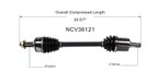 GSP NCV36121 CV Axle Assembly - Front Left - view 6