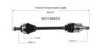 GSP NCV36533 CV Axle Assembly - Front Left - view 6