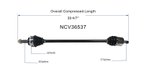 GSP NCV36537 CV Axle Assembly - Front Left - view 6