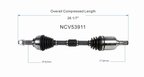 GSP NCV53911 CV Axle Assembly - Front Left - view 6
