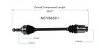 GSP NCV66501 CV Axle Assembly - Front, Front Left or Front Right - view 6