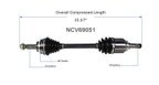 GSP NCV69051 CV Axle Assembly - Front Left - view 6