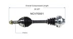 GSP NCV70001 CV Axle Assembly - Front, Front Left or Front Right - view 6