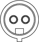 Hella 009106471 ABS Wheel Speed Sensor - Front Left or Front Right - view 2