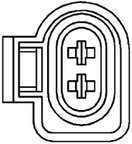 Hella 009106741 ABS Wheel Speed Sensor - Rear Left or Rear Right - view 2
