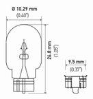 Hella 2821TB Automatic Transmission Indicator Light Bulb - Front, Inner, Outer or Rear - view 2