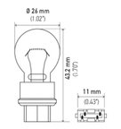 Hella 3157NA Cornering Light Bulb - Front, Front Inner or Rear - view 2