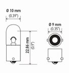 Hella 3893TB Courtesy Light Bulb - Front or Rear - view 2