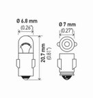 Hella 3898TB Clock Light Bulb - view 2