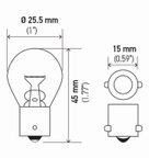 Hella 7506ATB Back Up Light Bulb - view 2