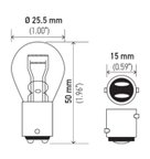 Hella 7528 Daytime Running Light Bulb - view 3