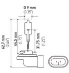 Hella 894 Headlight Bulb - Front, High Beam or Low Beam - view 3