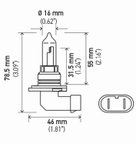 Hella 9005SB Daytime Running Light Bulb - High Beam, High Beam and Low Beam or Low Beam - view 2