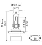 Hella 9005XS Headlight Bulb - High Beam or Low Beam - view 2