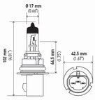 Hella 9007TB Daytime Running Light Bulb - High Beam and Low Beam or Low Beam - view 2