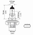 Hella H13SB Daytime Running Light Bulb - High Beam and Low Beam - view 2