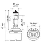 Optilux H71071232 Headlight Bulb - Front or Low Beam - view 6