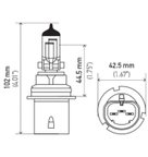 Optilux H71071392 Headlight Bulb - High Beam, High Beam and Low Beam or Low Beam - view 6