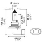 Optilux H71071432 Daytime Running Light Bulb - Front or Low Beam - view 6