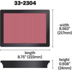 K&N 33-2304 Engine Air Filter - view 7