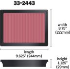 K&N 33-2443 Engine Air Filter - view 7