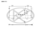 Koyorad CD081151 A/C Condenser - view 1