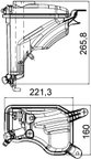Mahle 376789751 Engine Coolant Reservoir - view 3